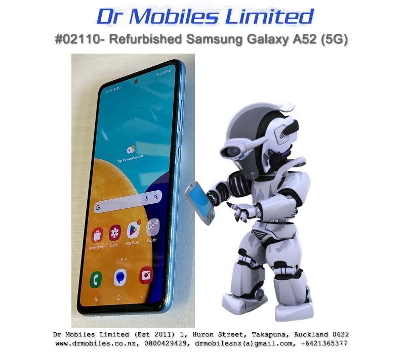 Refurbished Samsung Galaxy A52 (5G) (Blue)