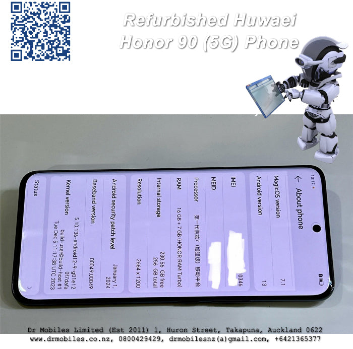 Refurbished Huawei Honor 90 (5G) , 256GB, 16+7 GB RAM