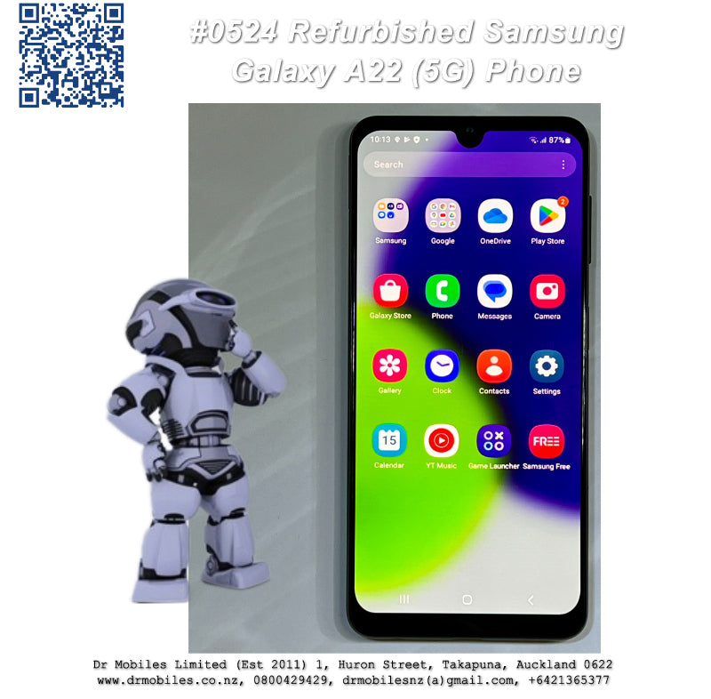 Refurbished 5G Phone: Samsung Galaxy A22 (4GB/128GB) #0524