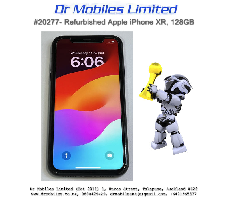Refurbished Apple iPhone XR, Space Gray 128GB