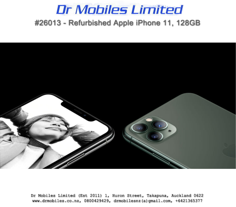 Refurbished Apple iPhone 11, 128GB Space Gray. Dr Mobiles Limited, Auckland