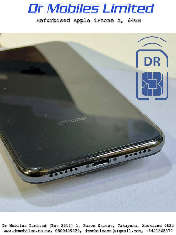 Refurbished Apple iPhone X, 64GB, AAA Grade