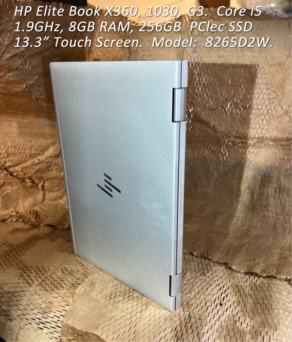 HP EliteBook X360, 1030, G3 Laptop Core i5 1.9GHz SSD