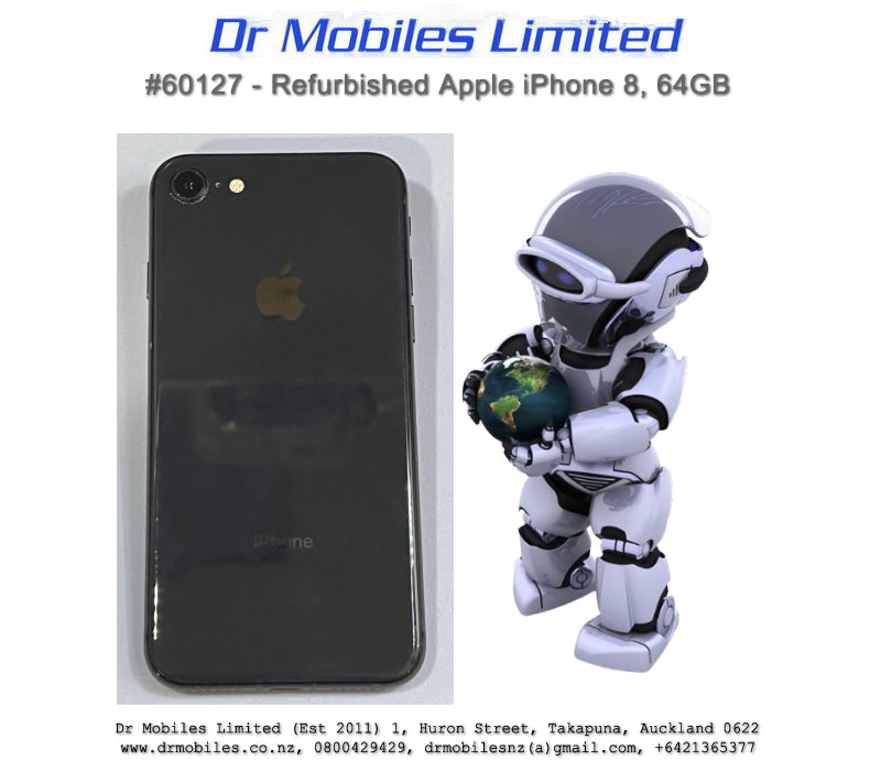 Refurbished Apple iPhone 8, 64GB, Space Grey