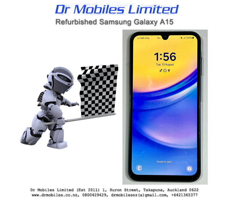 Refurbished Samsung Galaxy A15, 128GB, 4GB RAM, Grade AAA
