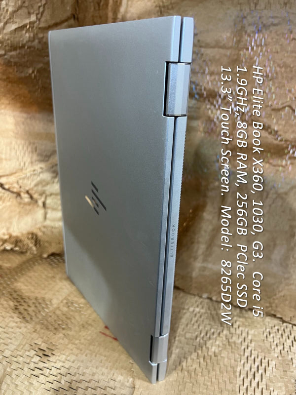 HP EliteBook X360, 1030, G3 Laptop Core i5 1.9GHz SSD