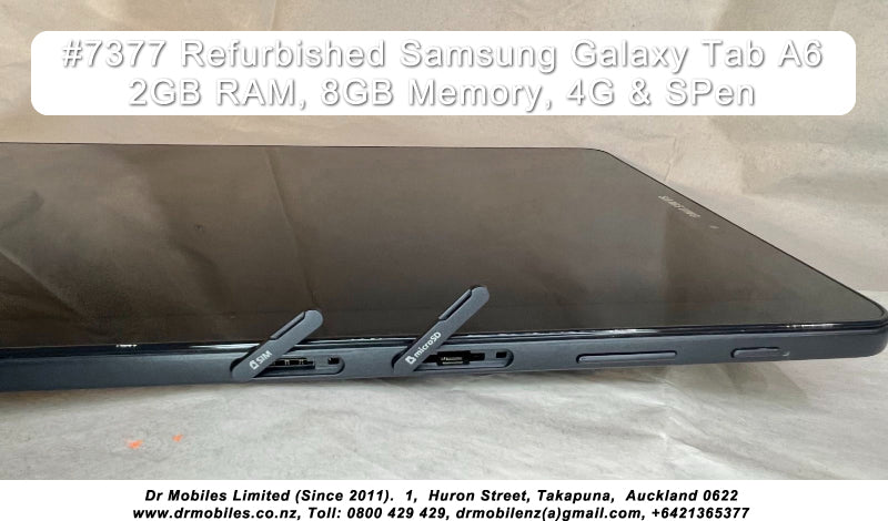 Refurbished Galaxy Tab A6 SM-P585Y Tablet, 4G, S Pen, Takapuna