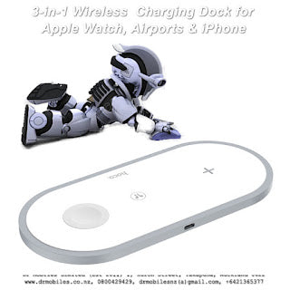 Wireless 3-in-1 Charging Dock for Apple Watch & iPhone Charger, Qi, Hoco CW24