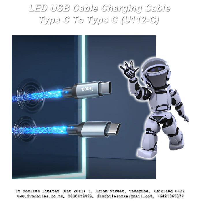 LED USB Cable Charging Cable Type C To Type C (U112-C)