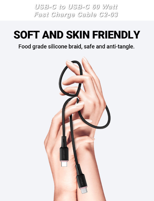 USB-C to USB-C 60W Fast Charging Cable - AceFast C2-03