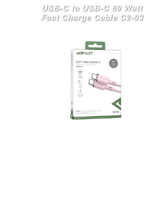 USB-C to USB-C 60W Fast Charging Cable - AceFast C2-03