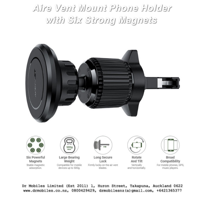 Premium Magnetic Air Vent Phone Holder - AceFast D6