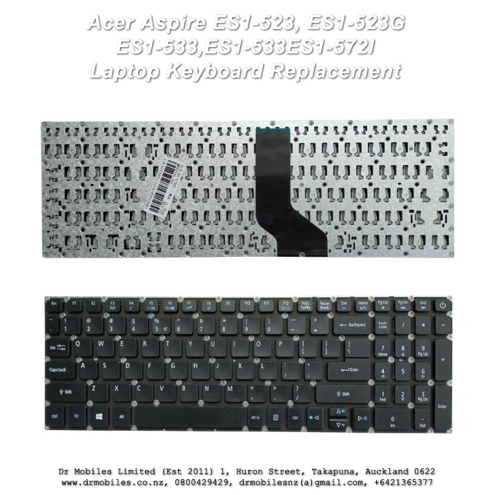 Acer Aspire ES1-523, ES1-523G, ES1-533 ES1-572 Keyboard Replacement