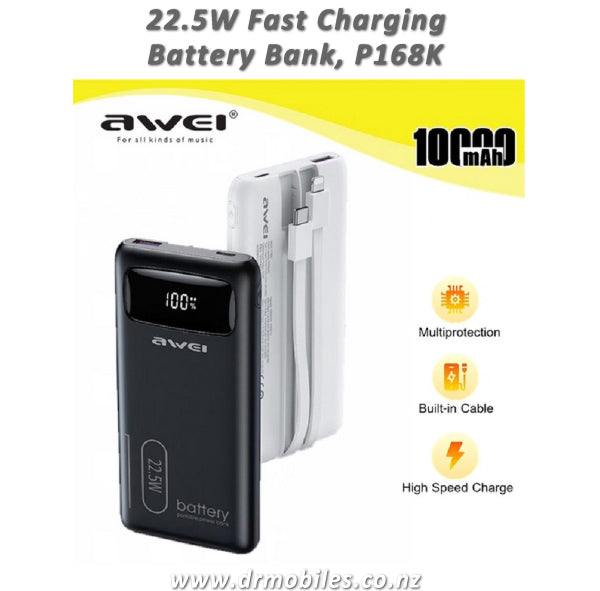 Fast Charge Battery Bank - 10,000mAh, 22.5wAwai P168K