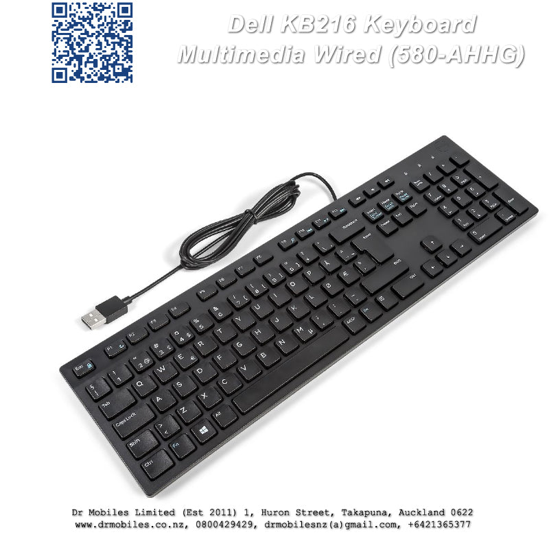 Dell KB216 Keyboard – Multimedia Wired (580-AHHG)