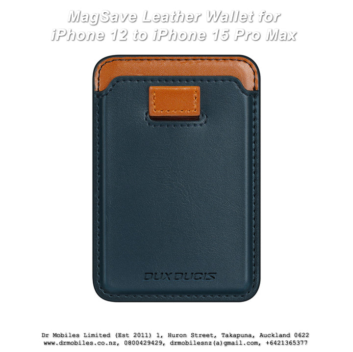 MagSave Leather Wallet for iPhone 12 to iPhone 15 Pro Max
