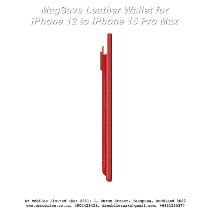 MagSave Leather Wallet for iPhone 12 to iPhone 15 Pro Max
