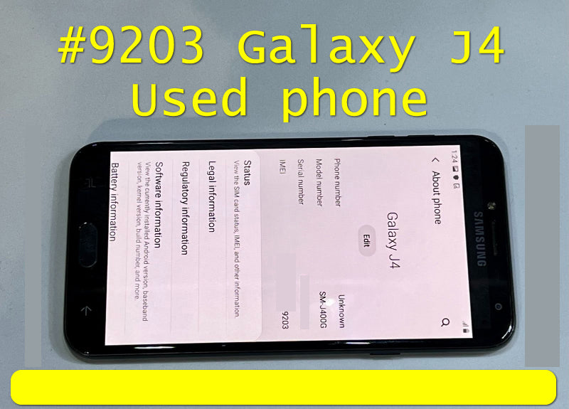 Samsung Galaxy J4 used smartphone, 4G