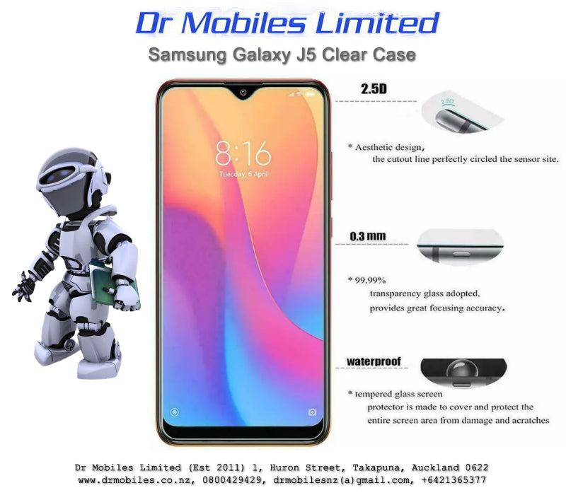 Samsung Galaxy J5 Clear TPU Case - Slim Design