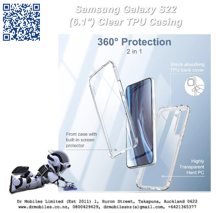Galaxy S22 Clear TPU (6.1") Protective Thin Case