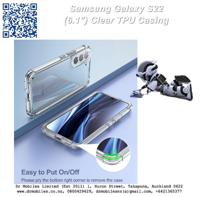 Galaxy S22 Clear TPU (6.1") Protective Thin Case