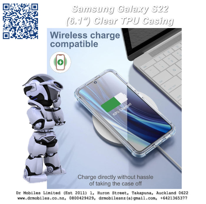 Galaxy S22 Clear TPU (6.1") Protective Thin Case