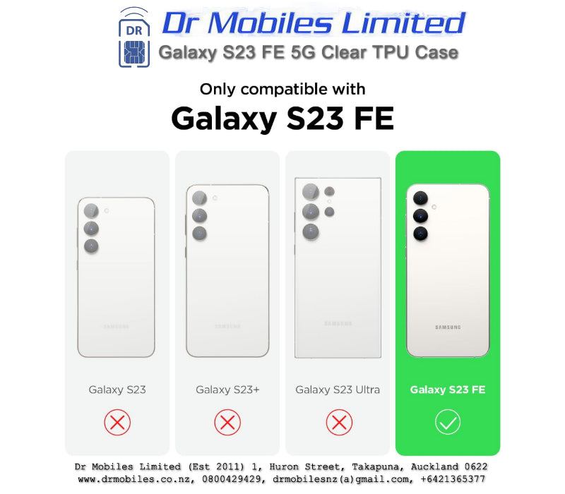 Galaxy S23 FE (5G) Clear TPU Case for Samsung Phones