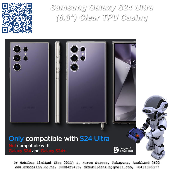Galaxy S24 Ultra Clear TPU (6.6") Protective Case