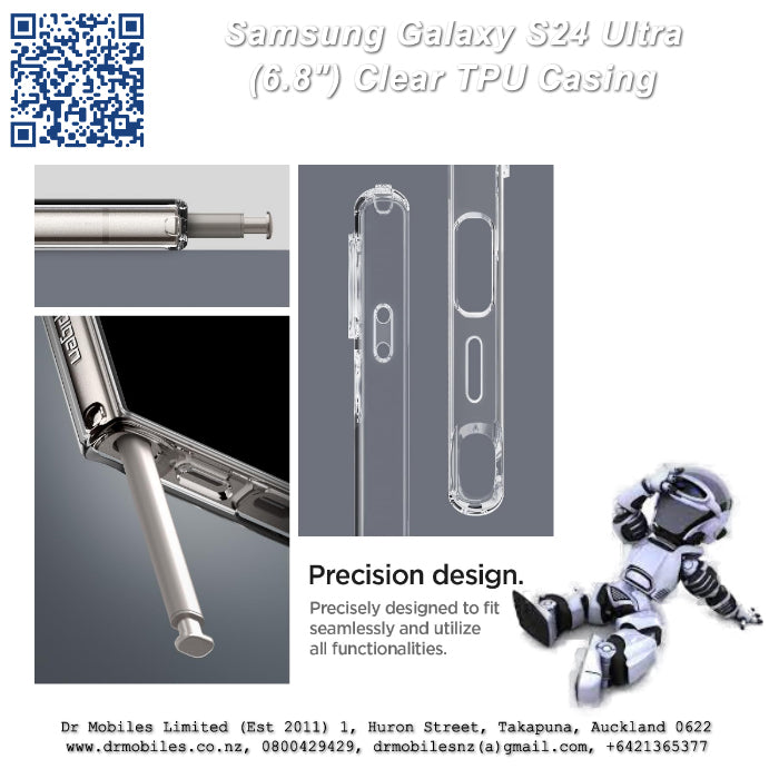 Galaxy S24 Ultra Clear TPU (6.6") Protective Case