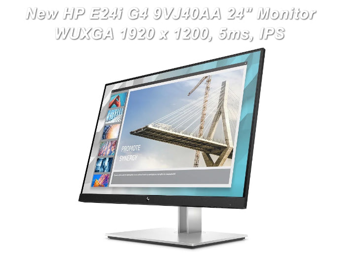 HP E24i G4 9VJ40AA, 1920x1200, 24-inch WUXGA, Desktop, LCD,  Monitor Display