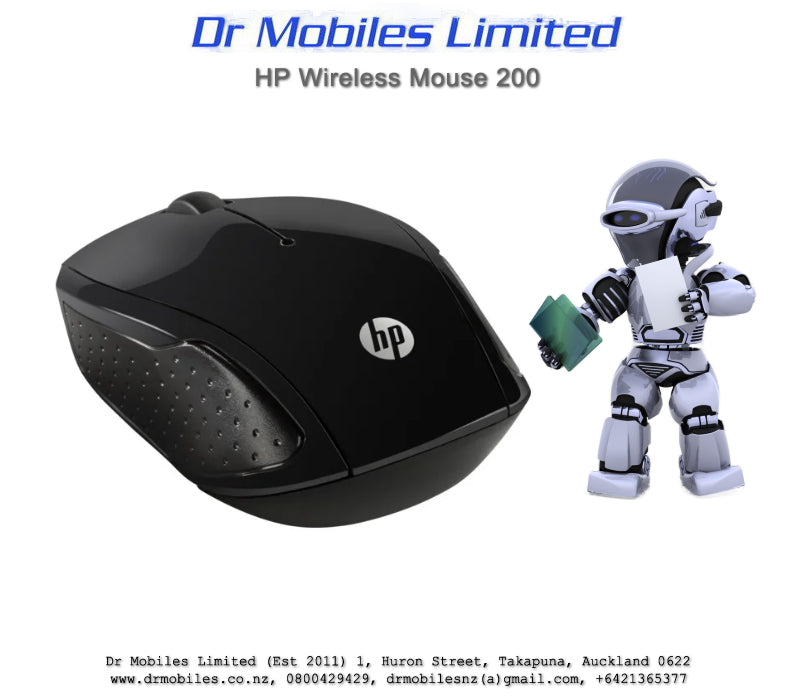 Wireless Mouse, 1,000dpi, - HP 200
