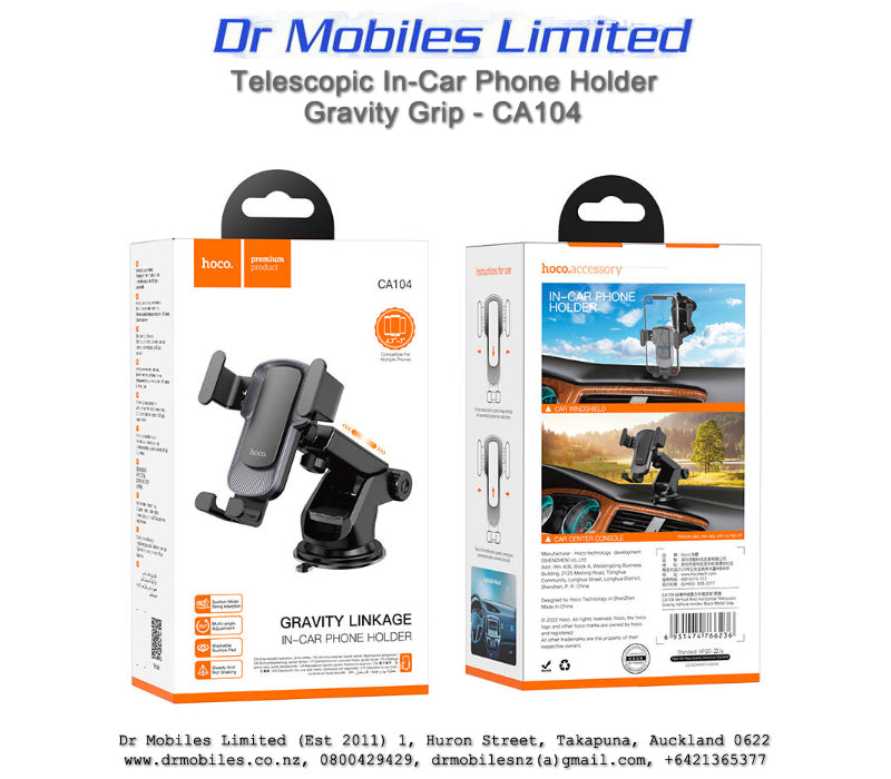 Telescopic In-Car Phone Holder Hoco CA104 | drmobiles.co.nz