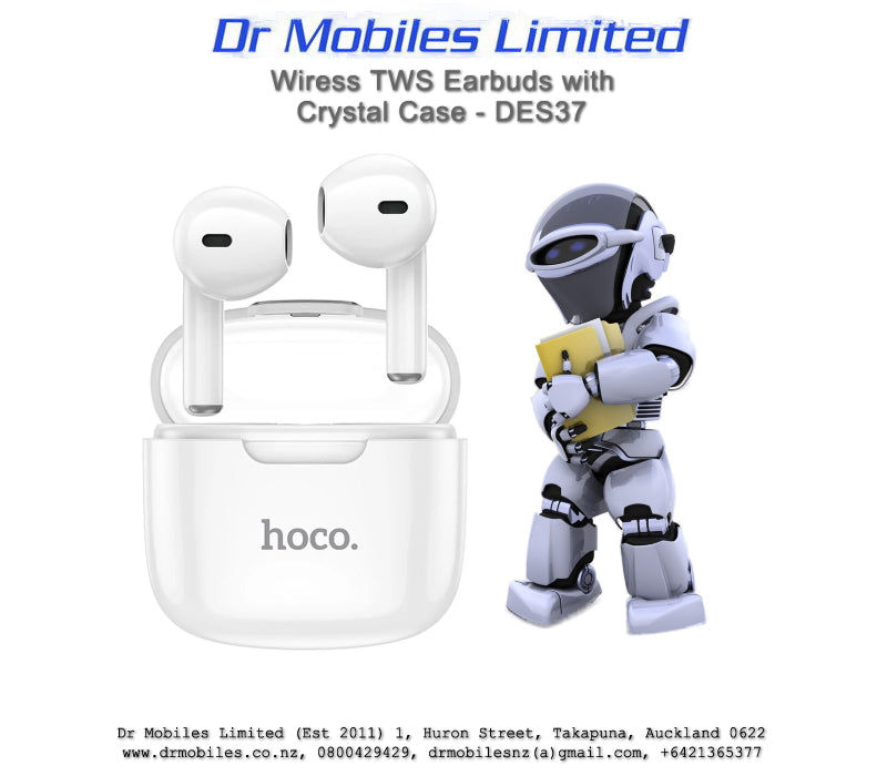 Wireless TWS Headset with Crystal Case DES37