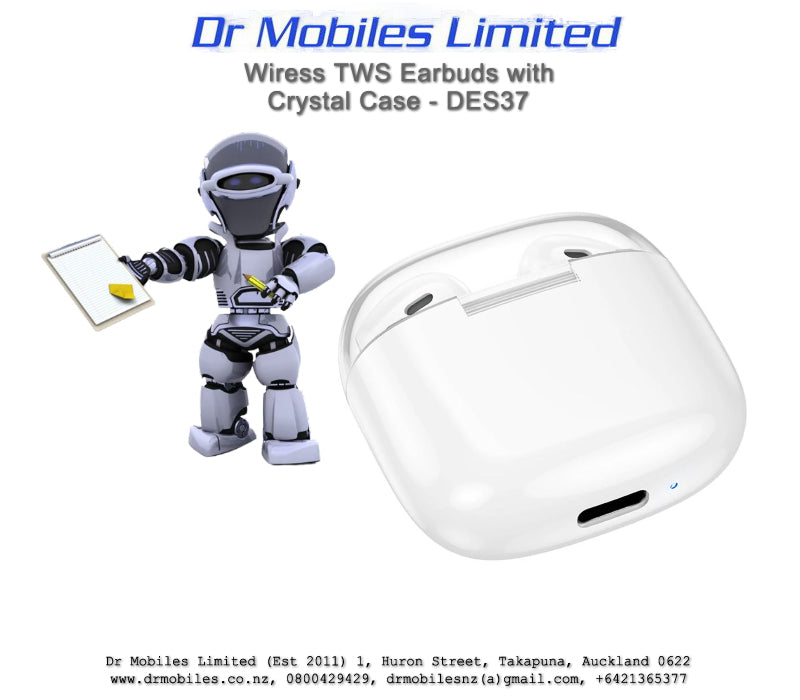 Wireless TWS Headset with Crystal Case DES37