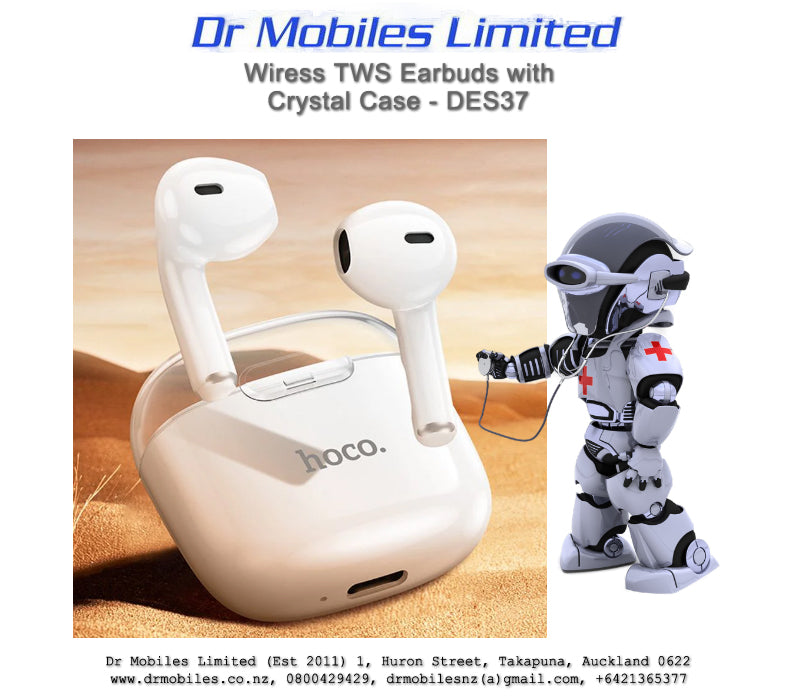 Wireless TWS Headset with Crystal Case DES37