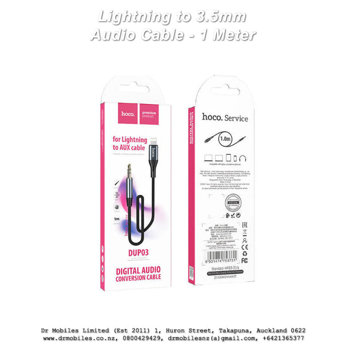 Male to Male 3.5mm Male Plug Aux Cable DUP03