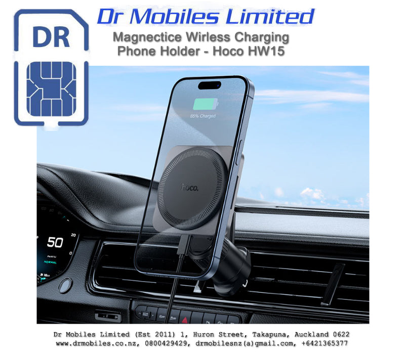 Magnectice Wirless Charging Phone Holder - Hoco HW15