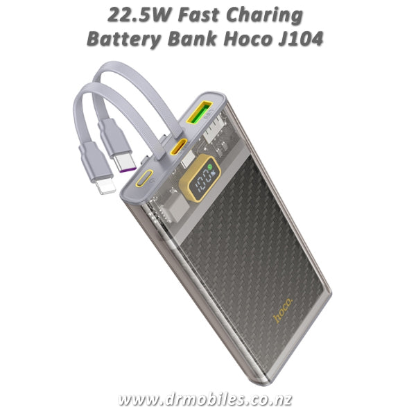 Fast Charge Battery Bank, 22.5W, 10,000 mAh. Hoco J104