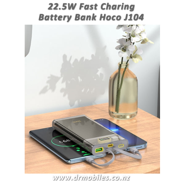 Fast Charge Battery Bank, 22.5W, 10,000 mAh. Hoco J104