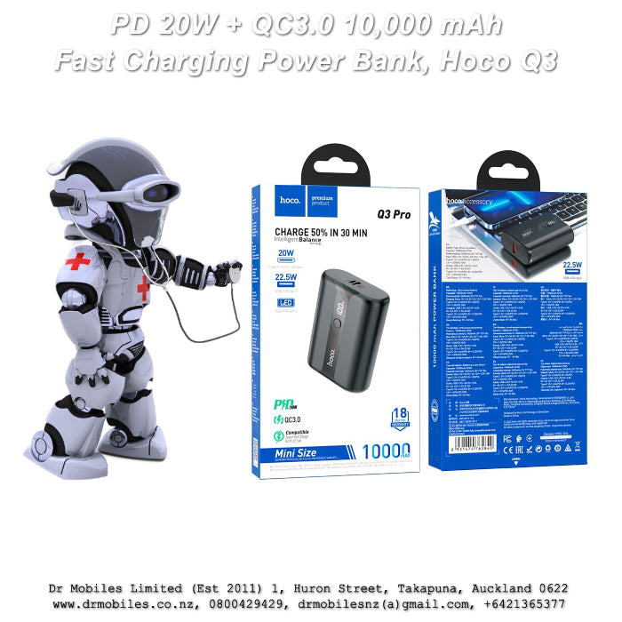 10,000mAH QE PD20W+QC30. Battery Bank Hoco Q3 Power
