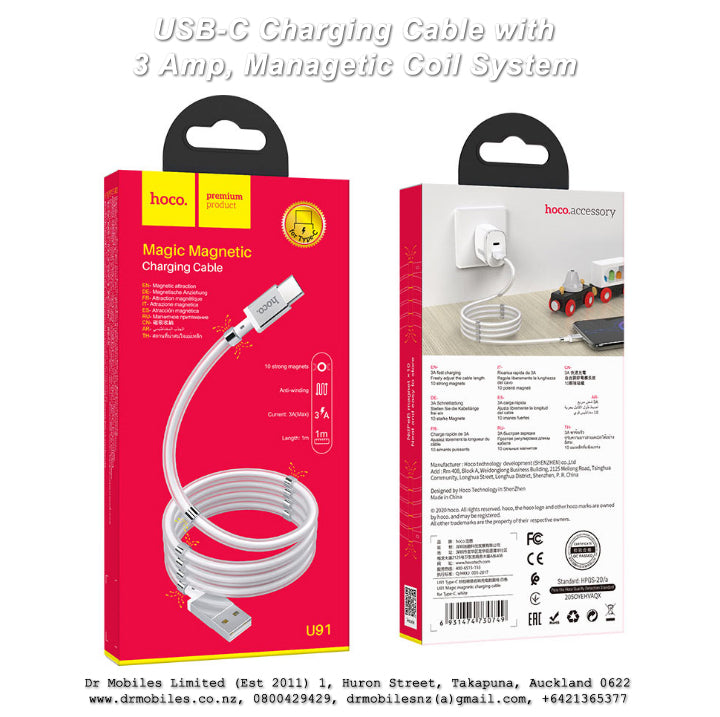 USB "C" Fast Charging Cable with Magetic Management Hoco U91