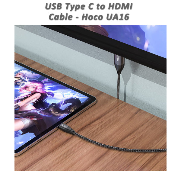 Type-C to HDMI Cable for Media Casting - Hoco UA16