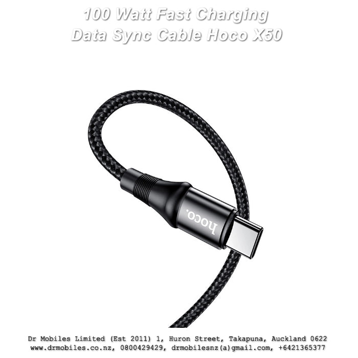 100 Watt Fast Charging Data Sync Cable Hoco X50