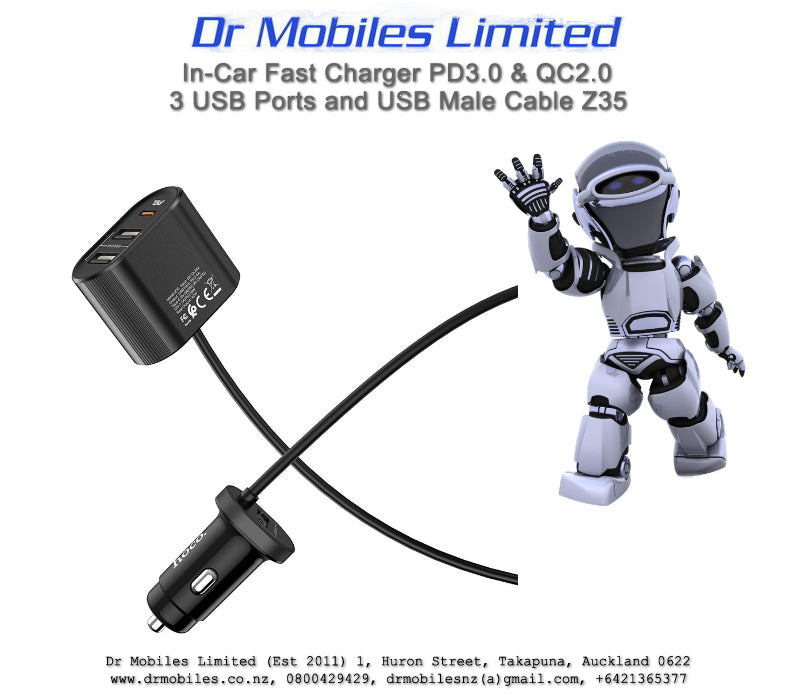 48W In-Car Fast Charger PD3.0 & QC2.0, Z35