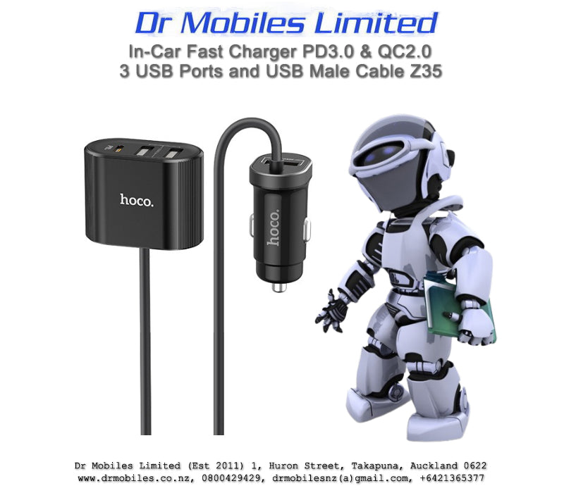 48W In-Car Fast Charger PD3.0 & QC2.0, Z35