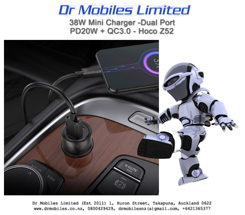 38W Fast in-Car Charger with Dual Port - Z52