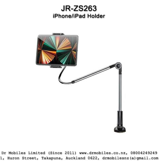 Apple iPad Holder, 360-degree Rotating arm with Clamp up 12.9" Tablet