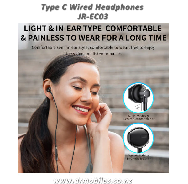 USB Type C Plug Headphones (Wired) JR-EC03