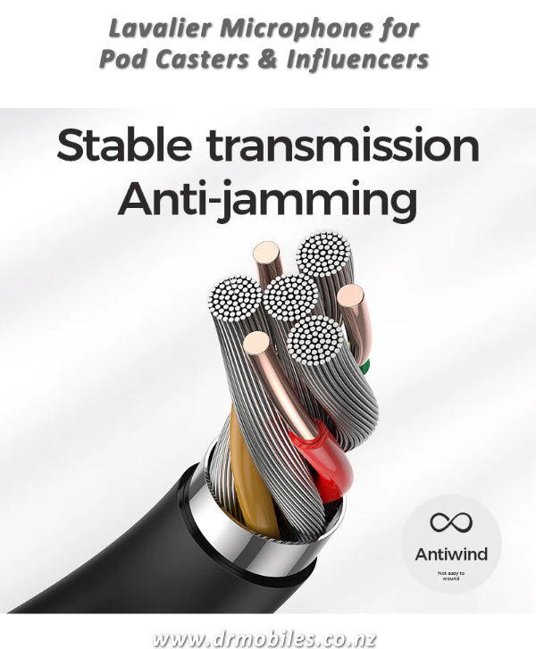 Lavalier Microphone for Pod Casters and Influencers - Joyroom JR-LM1