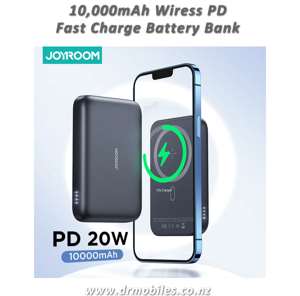 10,000mAh Wireless Battery Bank Fast Charge PD Joyroom JR-W020